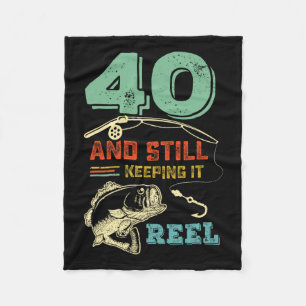 40. Geburtstag Angeln 40 Fischer Mens Pu Fleecedecke