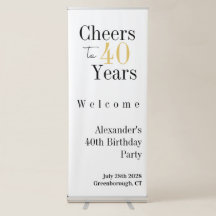 40. Geburtstag auf 40 Jahre Minimales Party