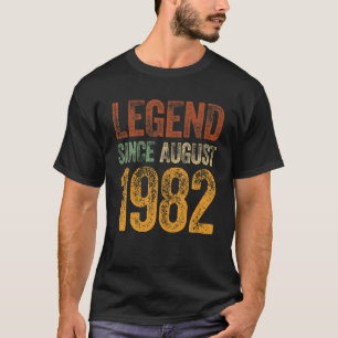 40. Geburtstag August Geboren 40 Jahre Legend seit T-Shirt