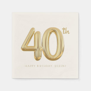 40. Geburtstag Ballon Party Serviette