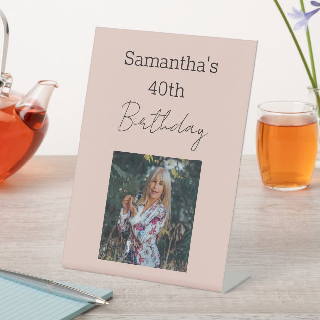 40. Geburtstag bis zur Perfektion Wein Sockelschild (In Situ)