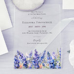 40. Geburtstag Blue Larkspur Juli Geburtstag Blume Acryleinladungen<br><div class="desc">Erschaffen Sie ein schönes Sommergeburtsthema für Ihre Juli-Feier rund um die Blume zum Geburtstag - Blue Larkspur. Larkspur ist auch als Delphinium bekannt. Transparente,  durchsichtige Acryleinladungen sind in diesem Jahr der heißeste Trend bei Geburtstagseinladungen.</div>