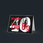 40. Geburtstag, Bruder, roter, weißer Text auf sch Karte<br><div class="desc">Ein schwarzer Hintergrund mit weißem und rotem Text,  an diesem 40. Geburtstag Gruß für einen Bruder. Meine freundlichen Grüße.</div>