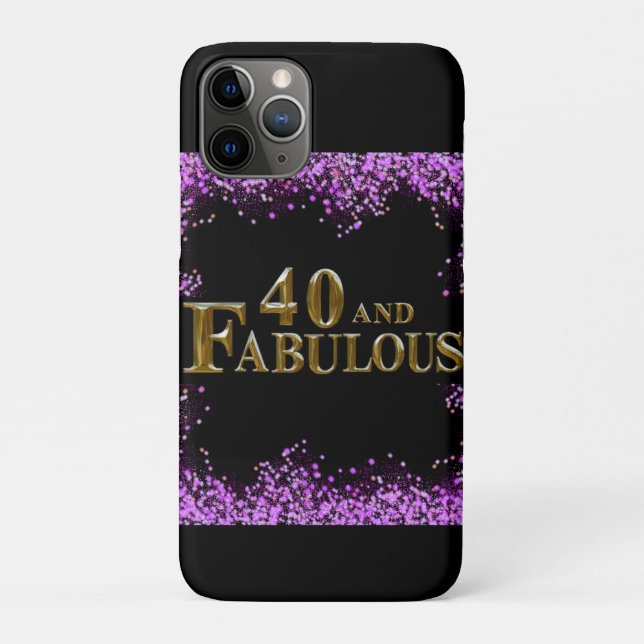 40. Geburtstag  Case-Mate iPhone Hülle (Rückseite)