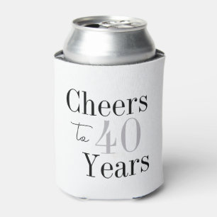 40. Geburtstag Cheers Minimal Geburtstagsparty Gef Dosenkühler