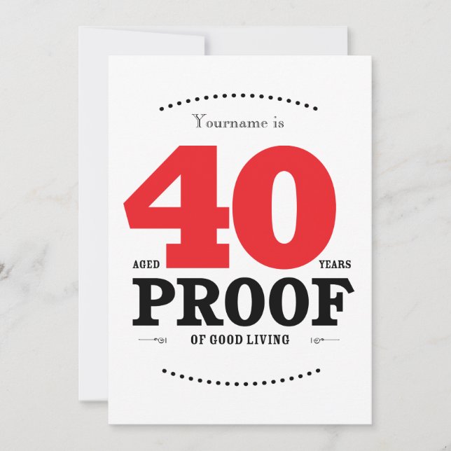 40. Geburtstag Cocktails & Cheers Einladung (Vorderseite)