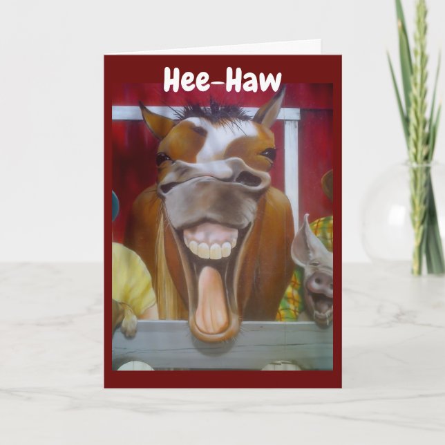 **40. GEBURTSTAG** COMEDIAN DONKEY SENDET WISHES KARTE (Vorderseite)