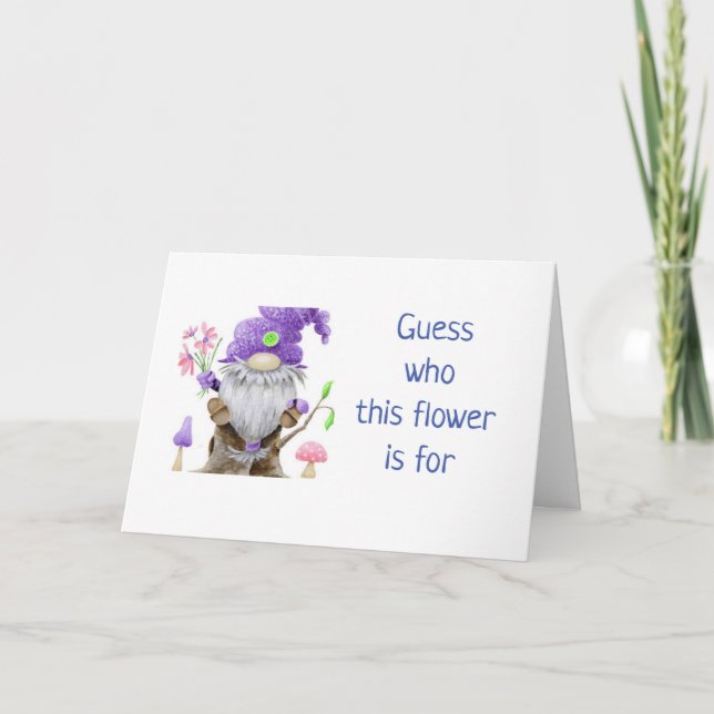 ***40. GEBURTSTAG*** COMICAL GNOME Card Karte (Vorderseite)