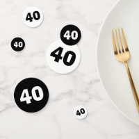 40. Geburtstag Confetti