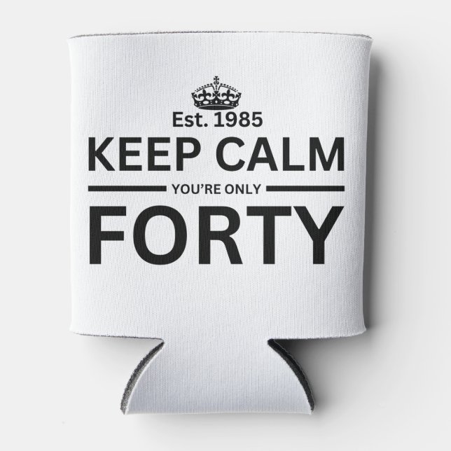 40. Geburtstag Dosenkühler (Vorderseite)