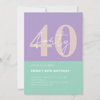40. Geburtstag Einladung