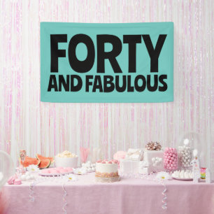 40. GEBURTSTAG FABULOUS PARTY BANNER