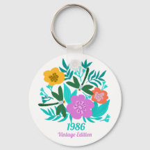 40. Geburtstag farbenfrohe moderne Blumen elegant