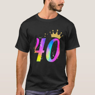 40. Geburtstag, farbenfroher Geburtstag, 40 Jahre  T-Shirt