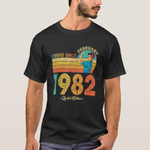 40. Geburtstag Februar 1982 Legend Seit 1982 40 Y T-Shirt
