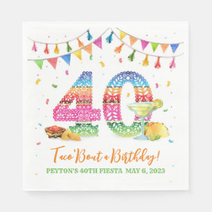 40. Geburtstag Fiesta Napkins Serviette