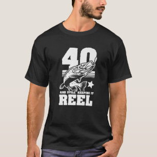 40. Geburtstag Fischgeschenk 40 noch Behaltend T-Shirt