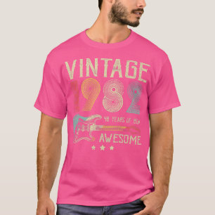 40. Geburtstag Frauen Männer Vintage Awesome 1982 T-Shirt