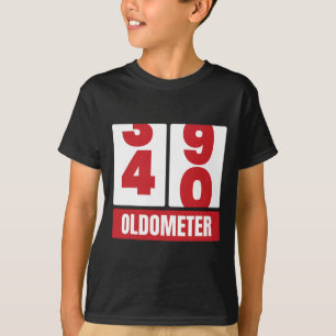 40. Geburtstag Funny Gift Men Women Oldometer -4 T-Shirt