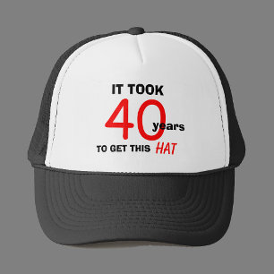 40. Geburtstag Gag Geschenke Hat für Männer Truckerkappe