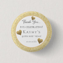 40. Geburtstag Gastgeschenke Goldene Herzen