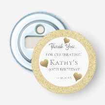 40. Geburtstag Gastgeschenke Goldene Herzen