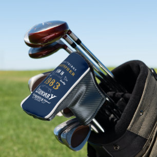 40. Geburtstag Geboren 1983 Name Legend Blue Gold Golf Headcover