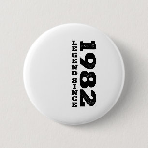 40. Geburtstag Geschenke 40 Jahre alt Retro Legend Button