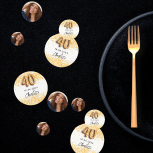 40. Geburtstag Glitzer Konfetti