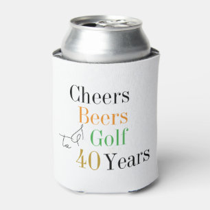 40. Geburtstag Golf Cheers Beers Party Dosenkühler