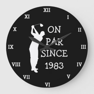 40. Geburtstag Golfer Geburtstag 40 lustig Siebzig Große Wanduhr