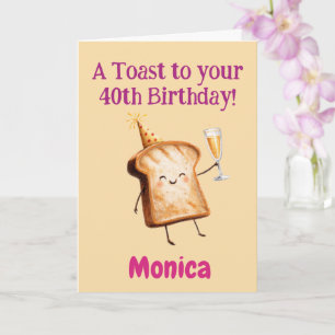 40. Geburtstag Gratulation, Lustiger Toast, Benutz Karte