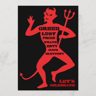 40. Geburtstag - Hölle eines Party Einladung