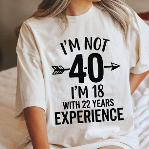 40. Geburtstag ICH BIN 18 Mit 22 Jahren Erfahrung Tri-Blend Shirt
