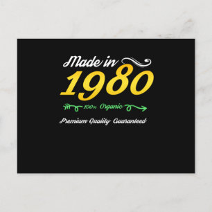 40. Geburtstag In Den 80ern Geboren 1980er Baby 40 Postkarte