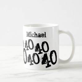 40. Geburtstag Individuelle Name Tasse
