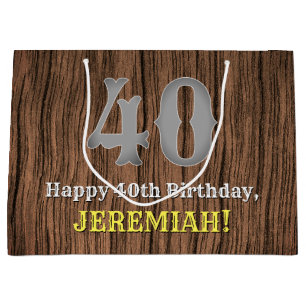 40. Geburtstag: Inspirierter Country Western Look, Große Geschenktüte