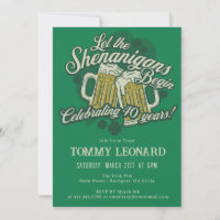 40. Geburtstag Irish St.Patrick's Day Beer