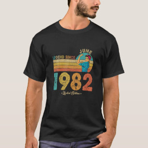40. Geburtstag Juni 1982 Legend Seit 1982 40 Jahre T-Shirt