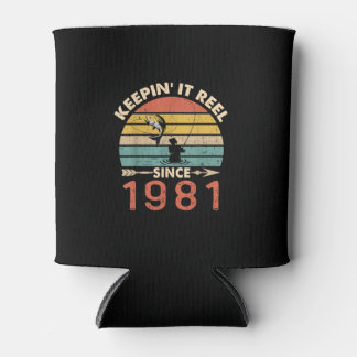 40. Geburtstag - Keepin It Reel Seit 1981 Retro Dosenkühler