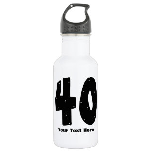 40. Geburtstag (kundengerecht) Edelstahlflasche