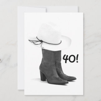 40. GEBURTSTAG LANDWIRTSCHAFT WESTERN EINLADUNG