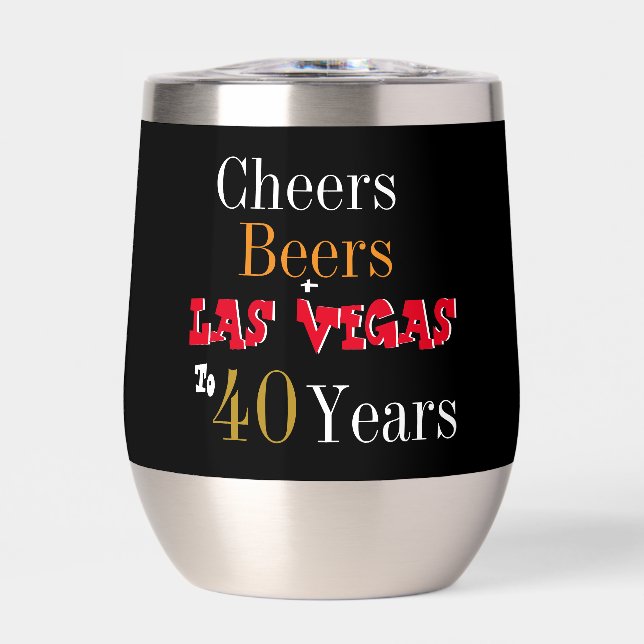 40. Geburtstag Las Vegas Cheers and Biere Party (Vorderseite)