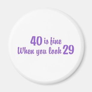 40. Geburtstag Magnet