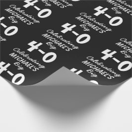 40. Geburtstag maßgeschneidertes 40 Wrapping Paper Geschenkpapier