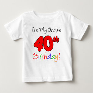 40. Geburtstag meines Onkels Baby T-shirt
