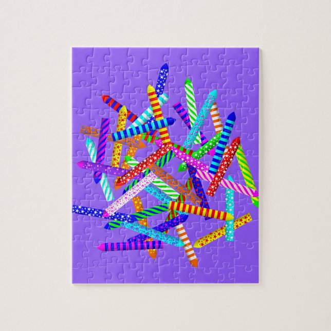 40. Geburtstag mit Kerzen Puzzle (Vertikal)