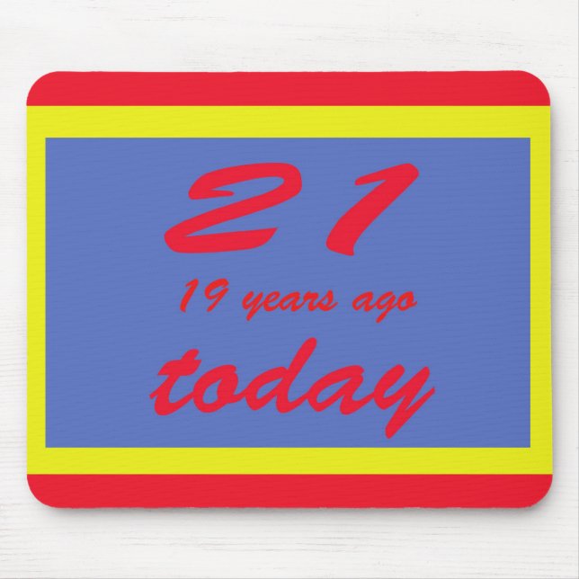 40 Geburtstag Mousepad (Vorne)