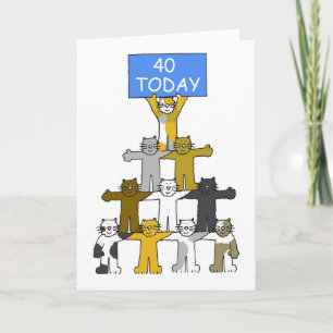 40. Geburtstag Niedlich Karte