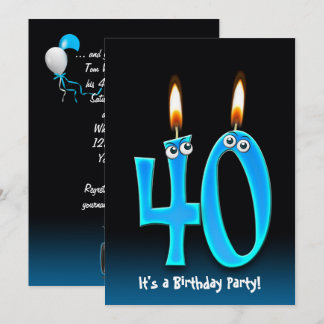 40. Geburtstag Party Einladung